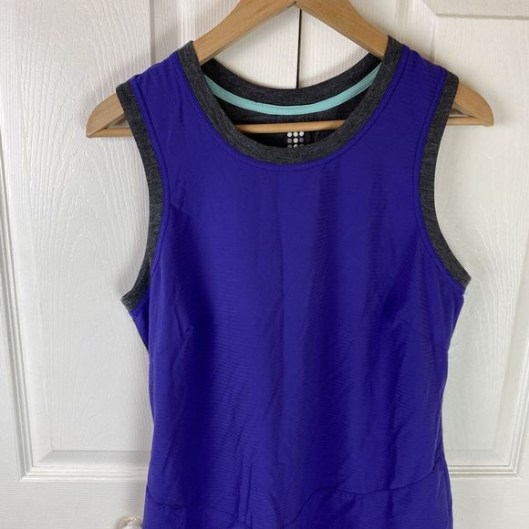 Title Nine L Speed Racer Dress Purple Tank Active Mini Tennis Golf Nimblene - Picture 6 of 6